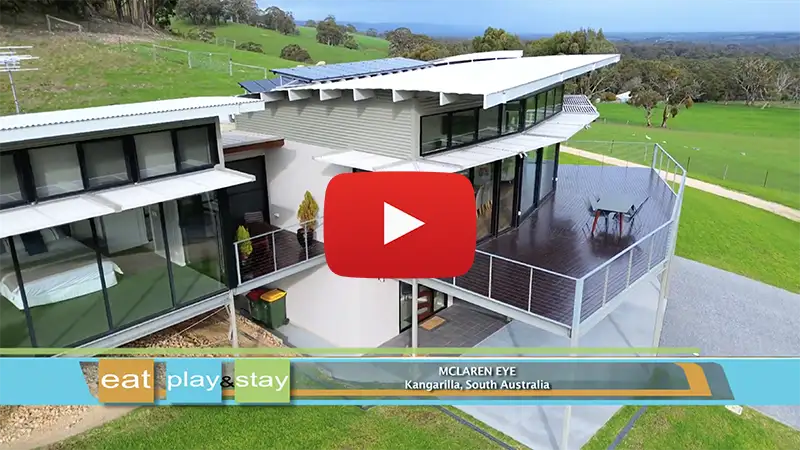 Video of McLaren Eye in McLaren Vale, luxury accommodation.